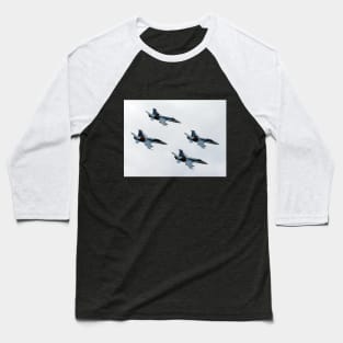 FA-18 Hornets - Formation Flying Baseball T-Shirt